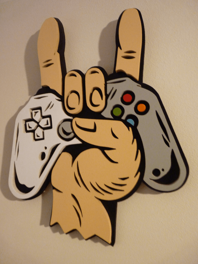 Gamer de Métal - 25x20 cms