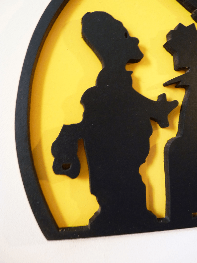 Famille Simpsons pour Halloween - 28x18 cms