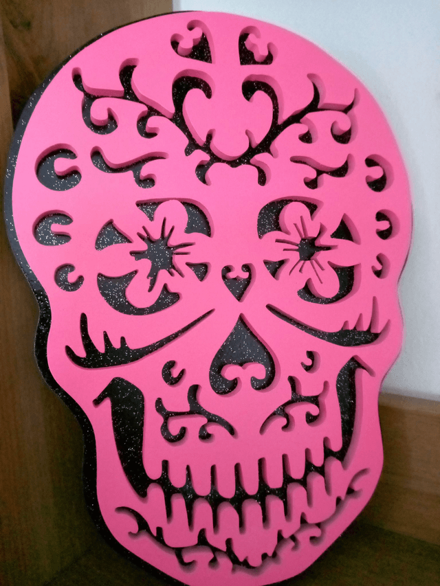 Tête de mort ou Calavera - 18x25 cms