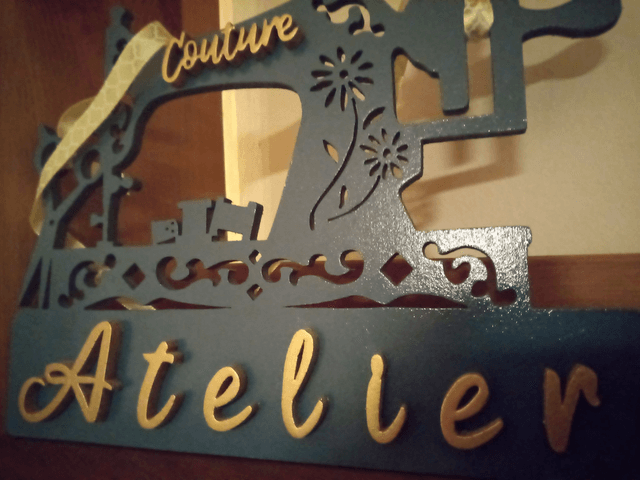 Atelier de couture - 24 x 20 cms