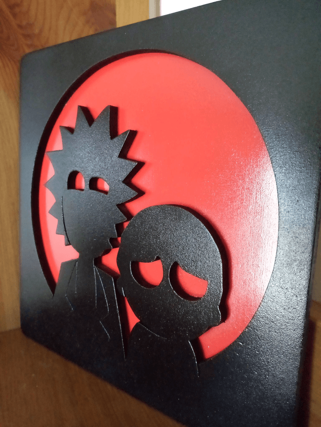 Rick et Morty - 20x20 cms