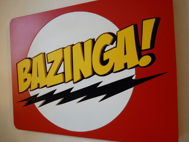 Bazinga - 27x20 cms