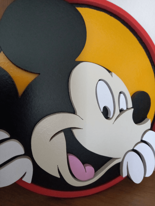 Mickey souriant - 25x22 cms