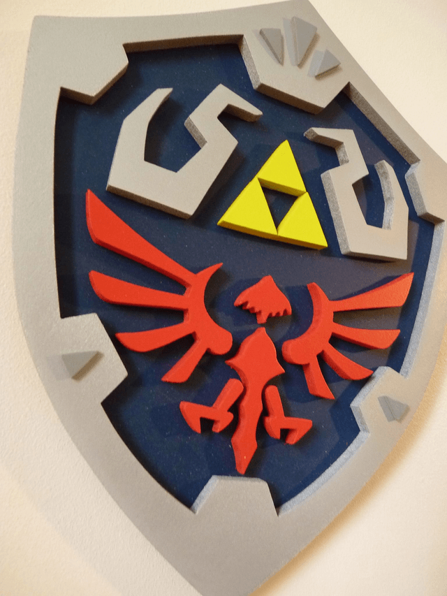 Bouclier Zelda - Décoration en Bois
