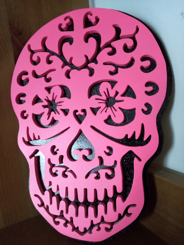 Tête de mort ou Calavera - 18x25 cms