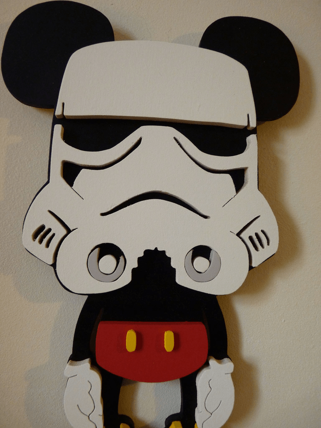 Mickey Stormtrooper - 16x28 cms