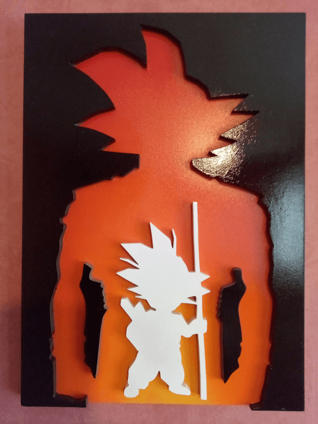 Tableau DBZ de Son Goku - 29x40 cms