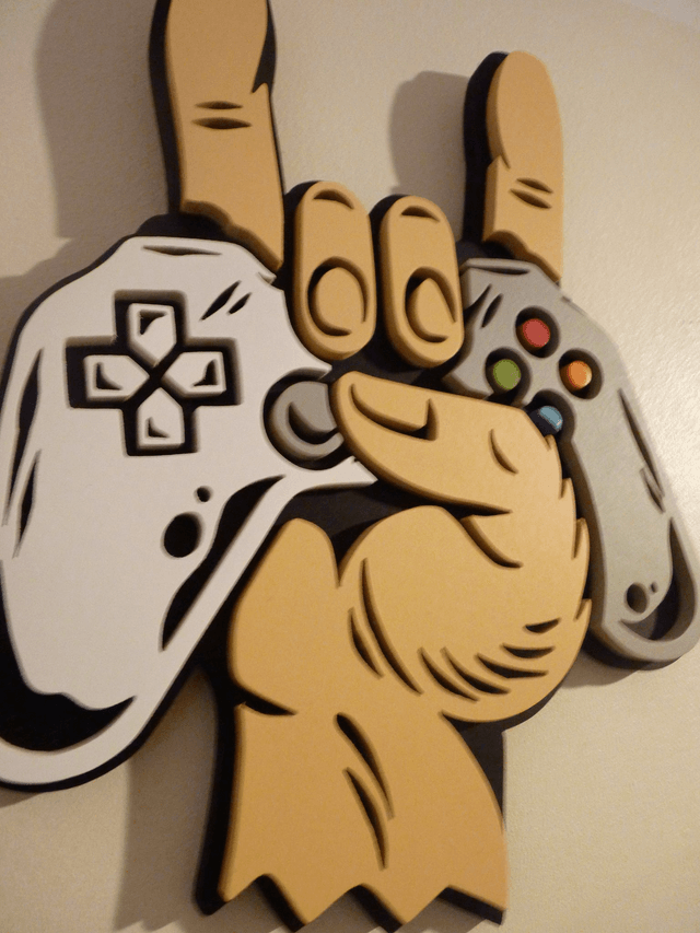 Gamer de Métal - 25x20 cms