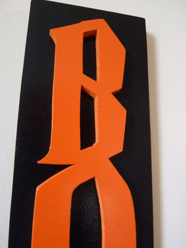 Décoration Boo pour Halloween - 8x28 cms