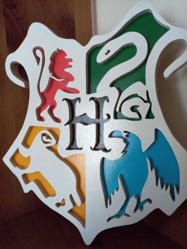 Blason Harry Potter en Bois