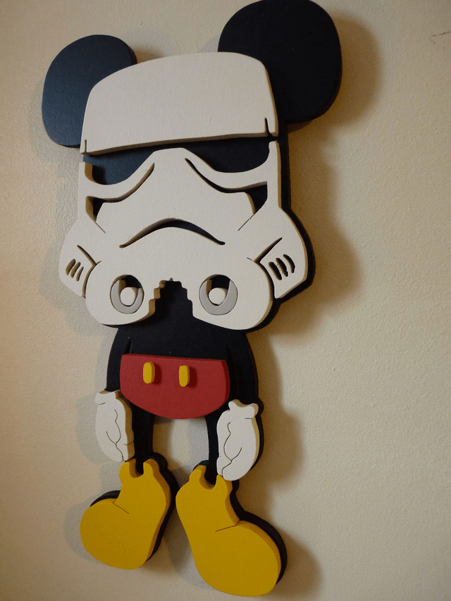 Mickey Stormtrooper - 16x28 cms