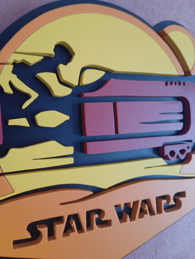 Rey sur son speeder
