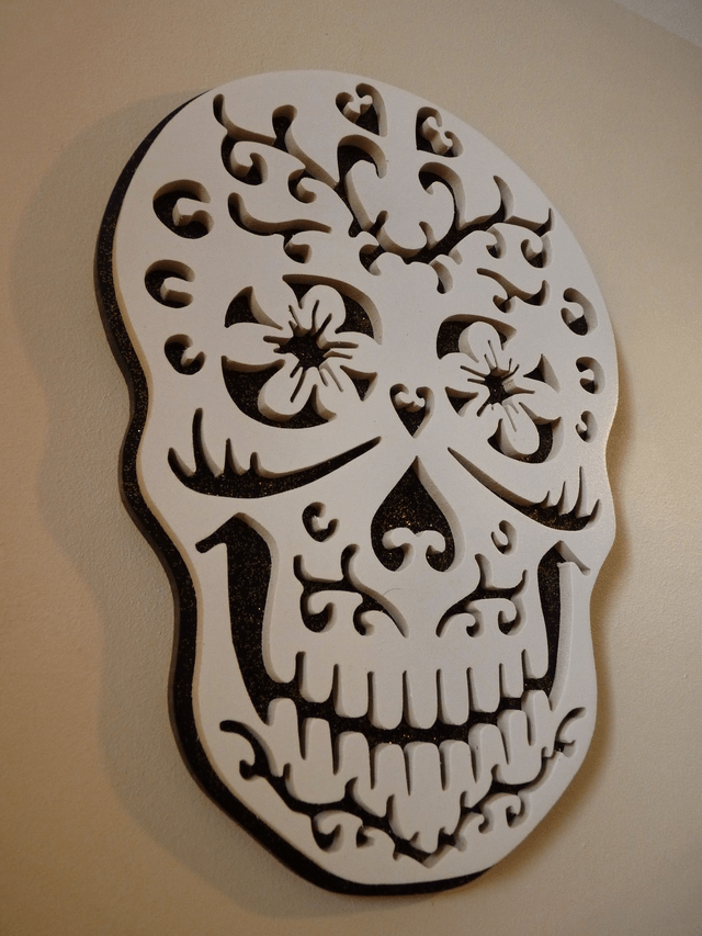 Tête de mort ou Calavera - 18x25 cms