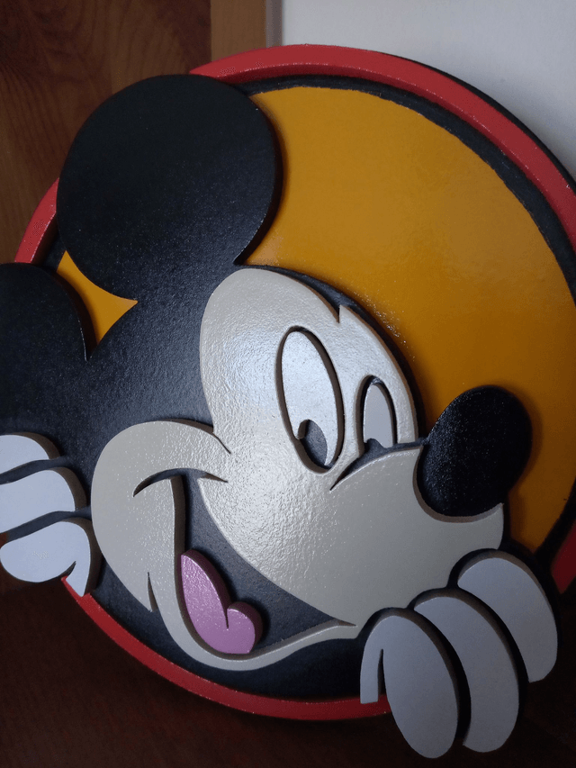 Mickey souriant - 25x22 cms