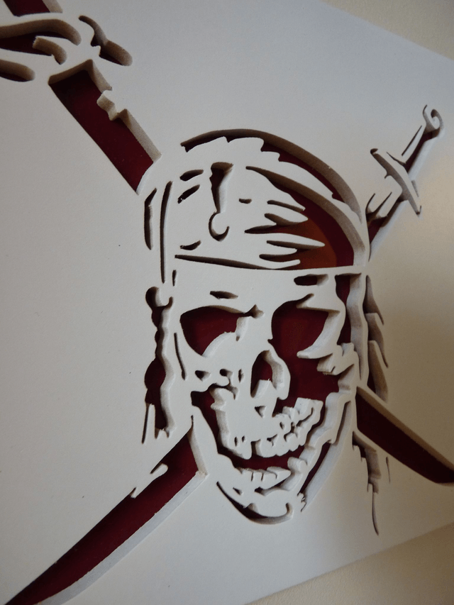 Pirate des Caraïbes - 24x20 cms
