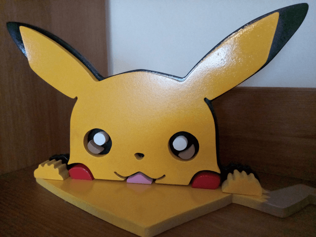 Tête de Pikachu - 22x11 cms