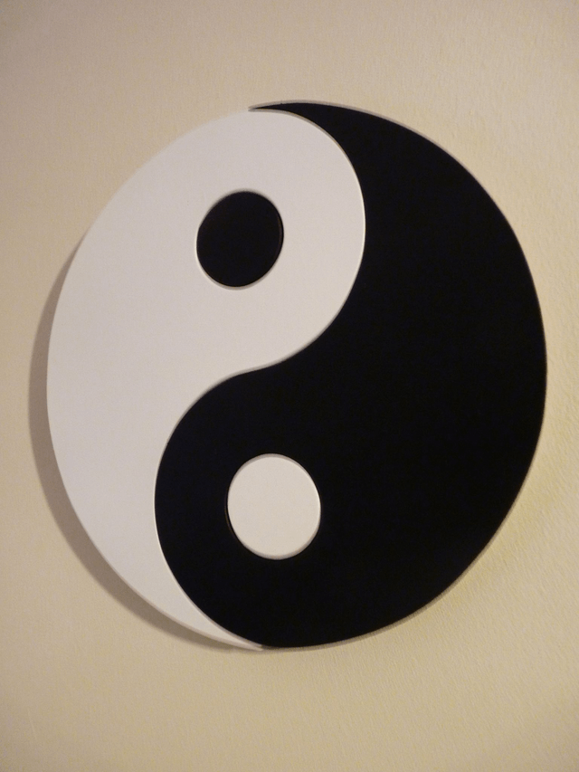 Yin et Yang - 19,5x19,5 cms