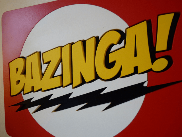 Bazinga - 27x20 cms