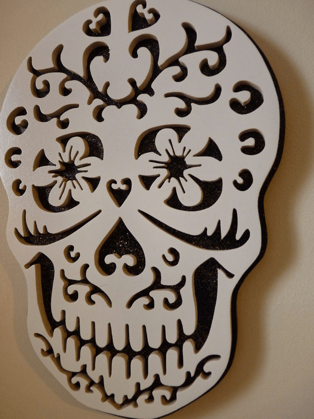 Tête de mort ou Calavera - 18x25 cms