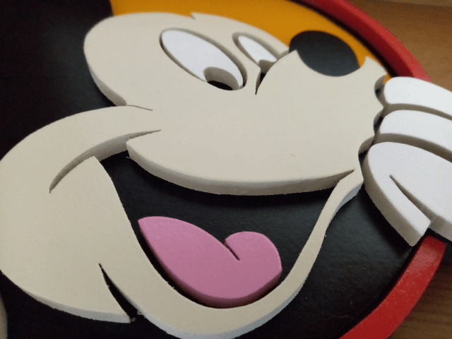 Mickey souriant - 25x22 cms