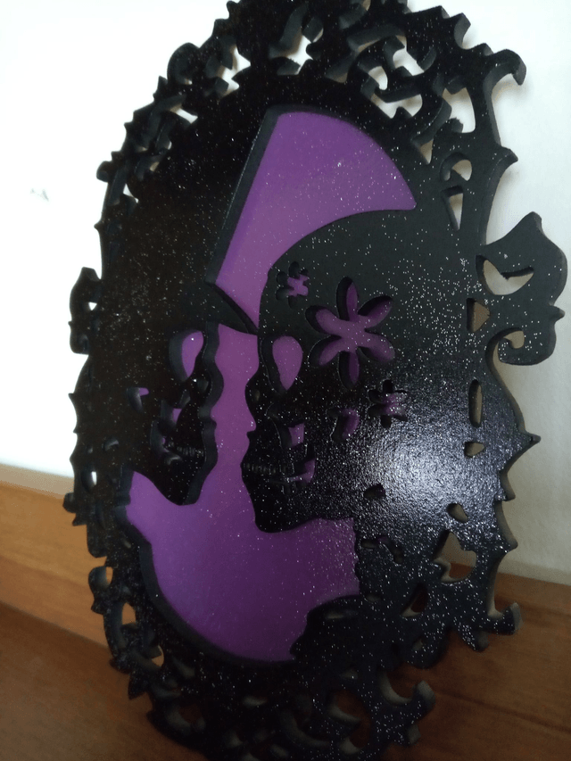 Décoration d'un couple pour Halloween - 20x28 cms