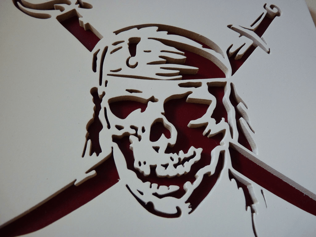 Pirate des Caraïbes - 24x20 cms