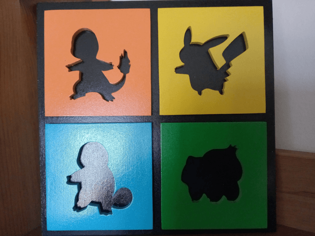 Pokemon Starter - 20x20 cms