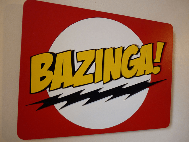 Bazinga - 27x20 cms