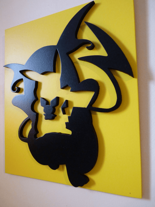 Evolution du Pokemon Pikachu - 21x24 cms