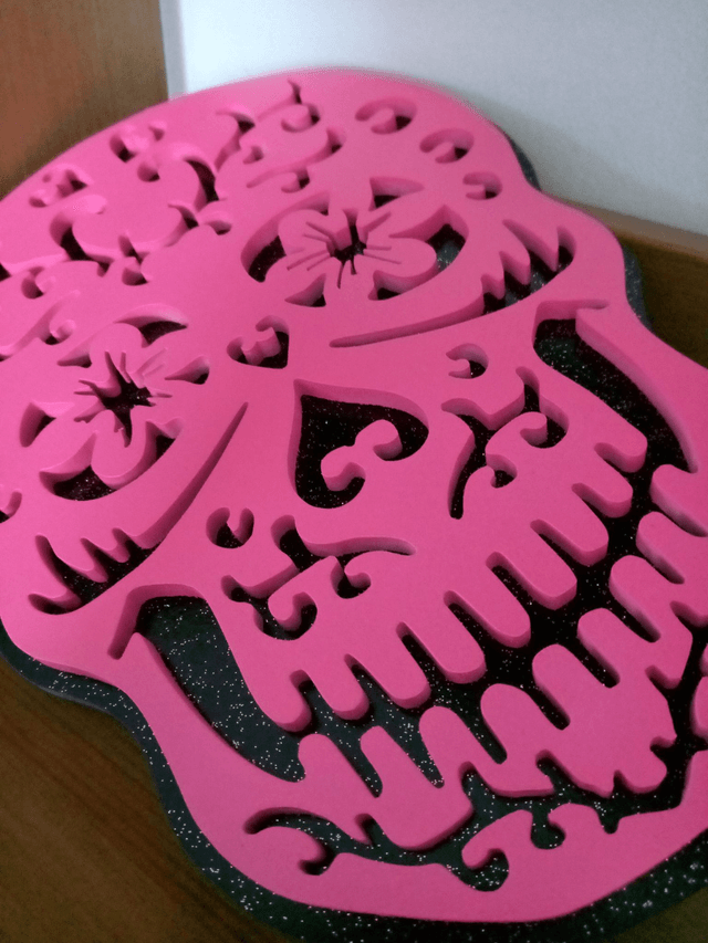 Tête de mort ou Calavera - 18x25 cms