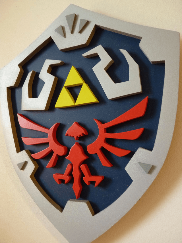 Bouclier Zelda - Décoration en Bois
