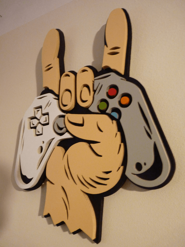 Gamer de Métal - 25x20 cms