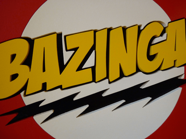 Bazinga - 27x20 cms