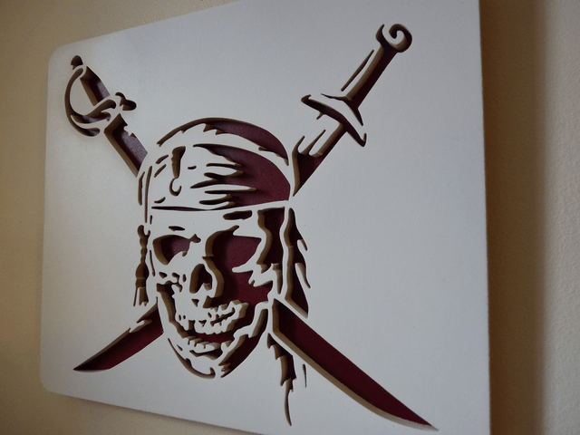 Pirate des Caraïbes - 24x20 cms