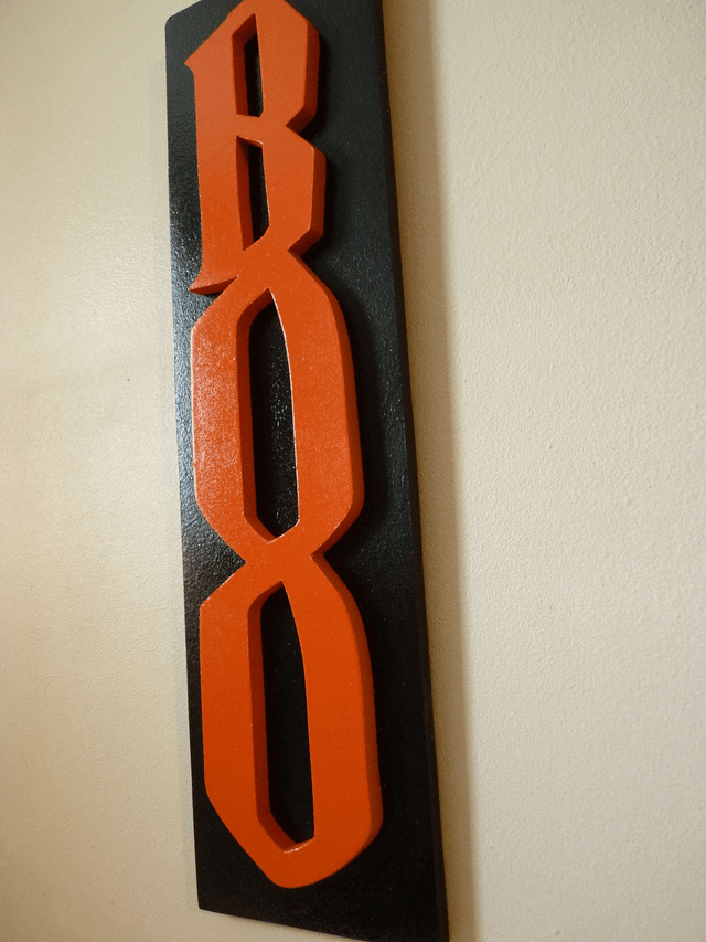 Décoration Boo pour Halloween - 8x28 cms