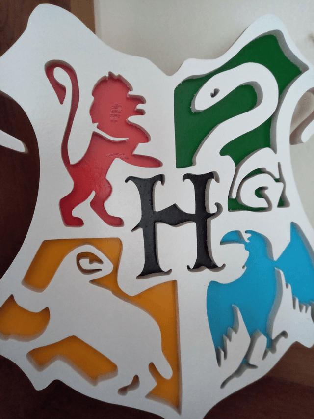 Blason Harry Potter en Bois