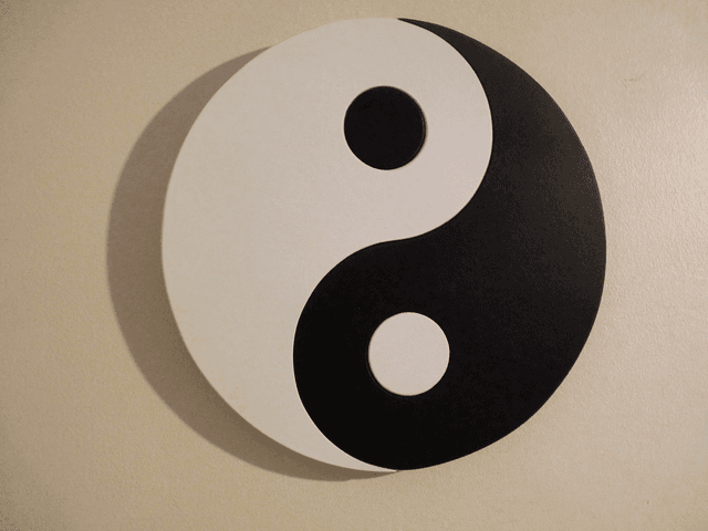 Yin et Yang - 19,5x19,5 cms