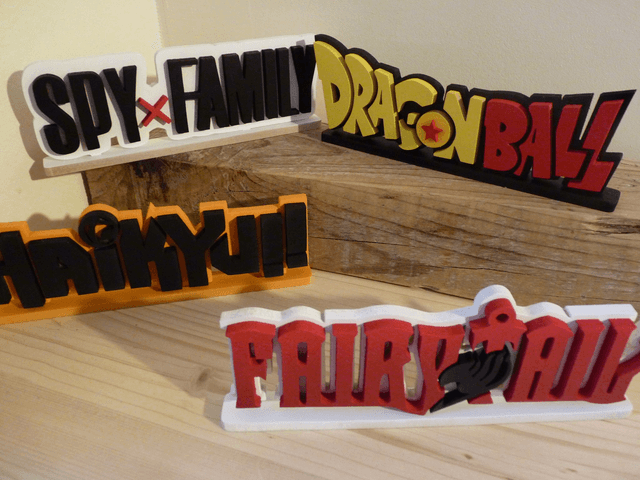 Décoration Manga en Bois - 20x7 cms