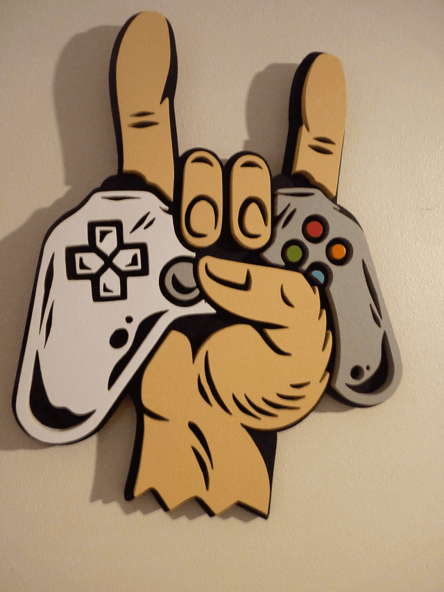 Gamer de Métal - 25x20 cms